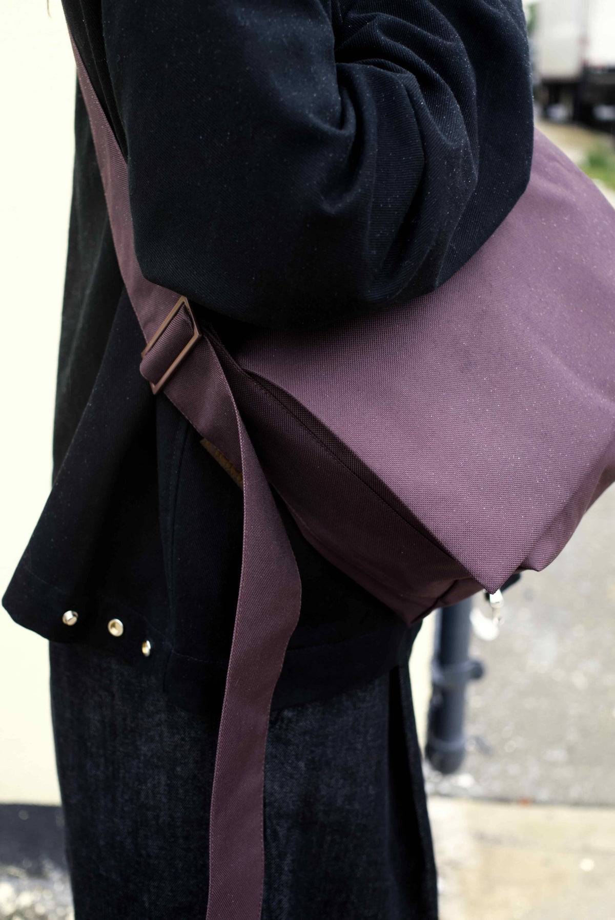Small Waterproof Messenger Bag in Brown