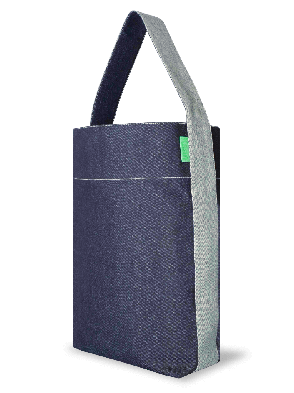 Reversible Denim Large Bucket in Indigo