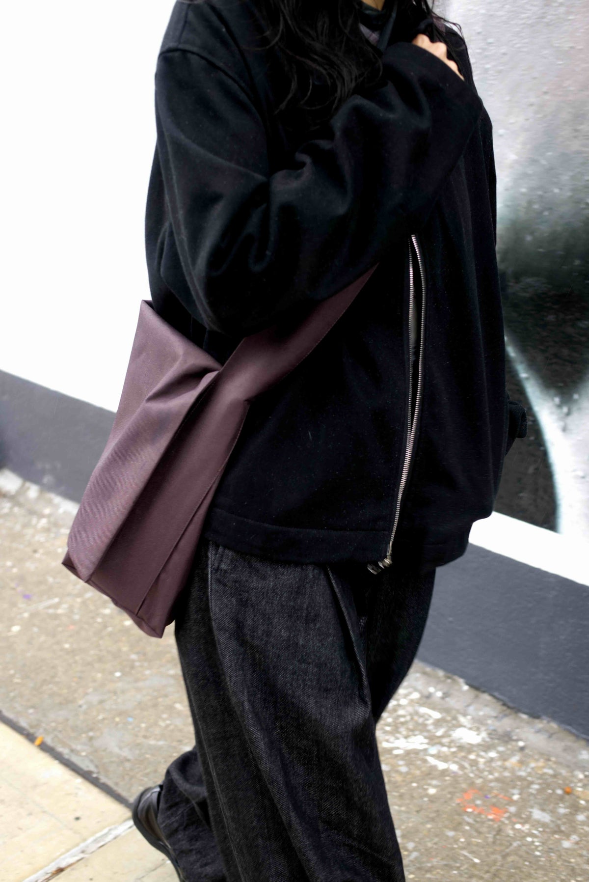 Large Waterproof Messenger Bag in Brown