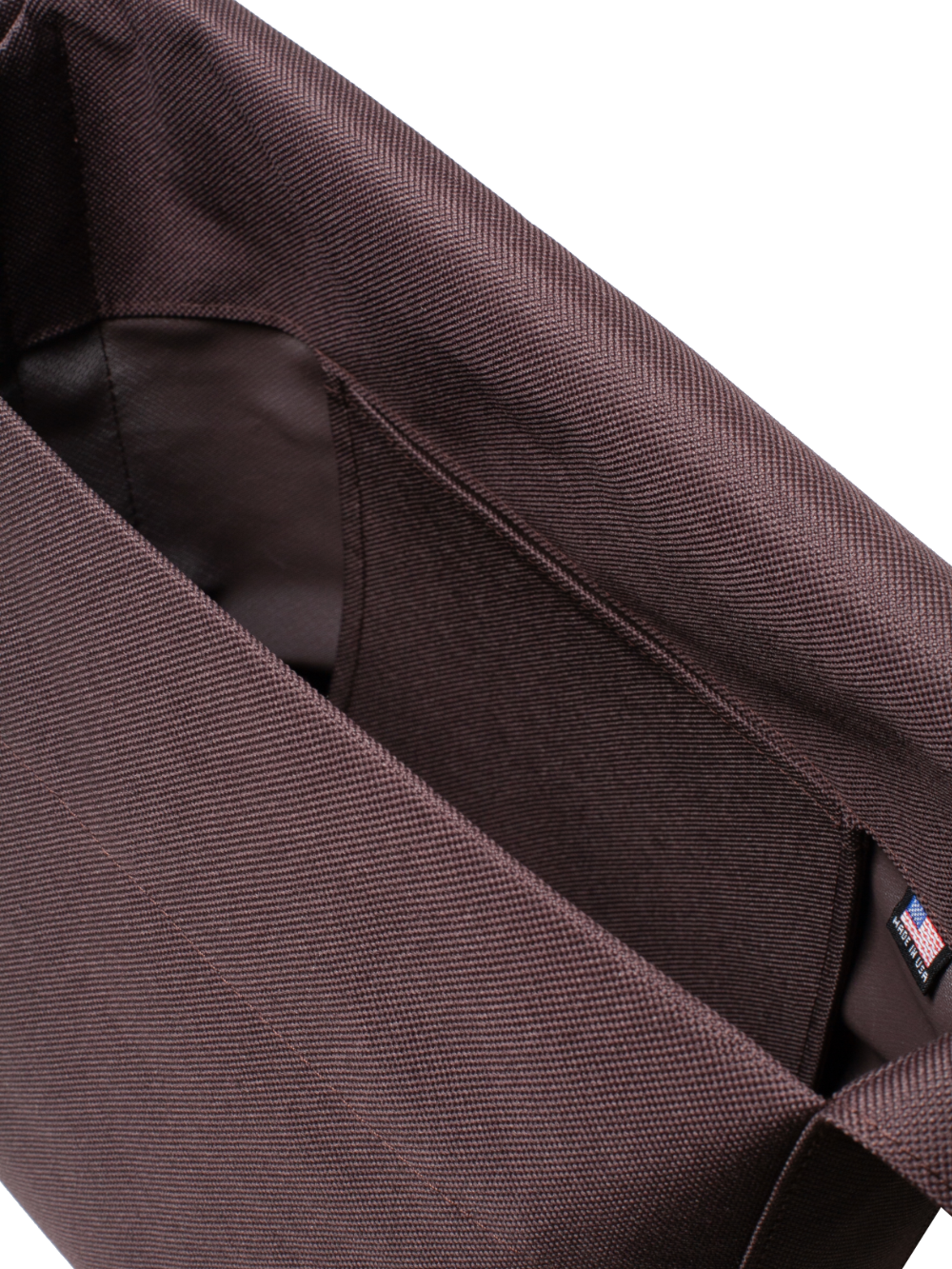 Small Waterproof Messenger Bag in Brown