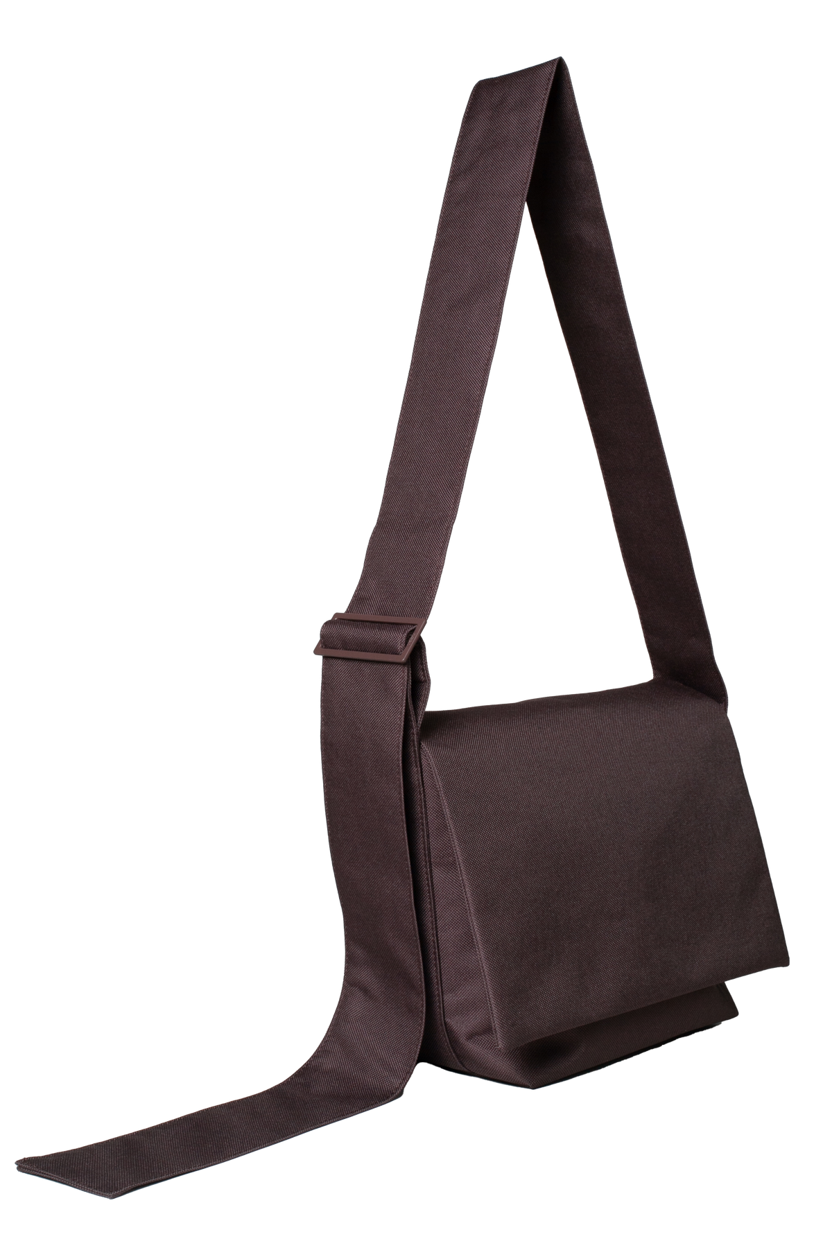 Small Waterproof Messenger Bag in Brown