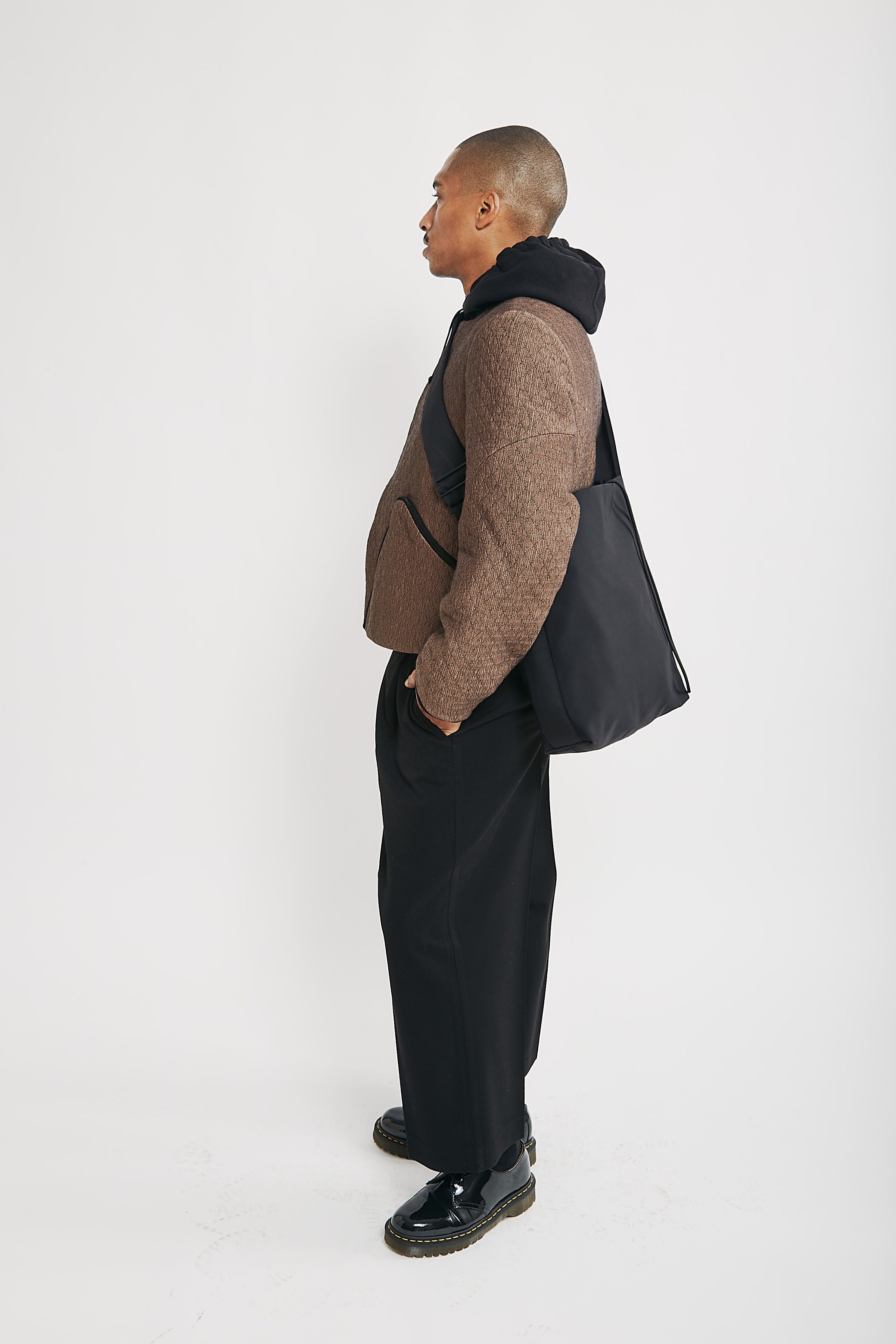 Water Repellent Nylon Midi Crossbody