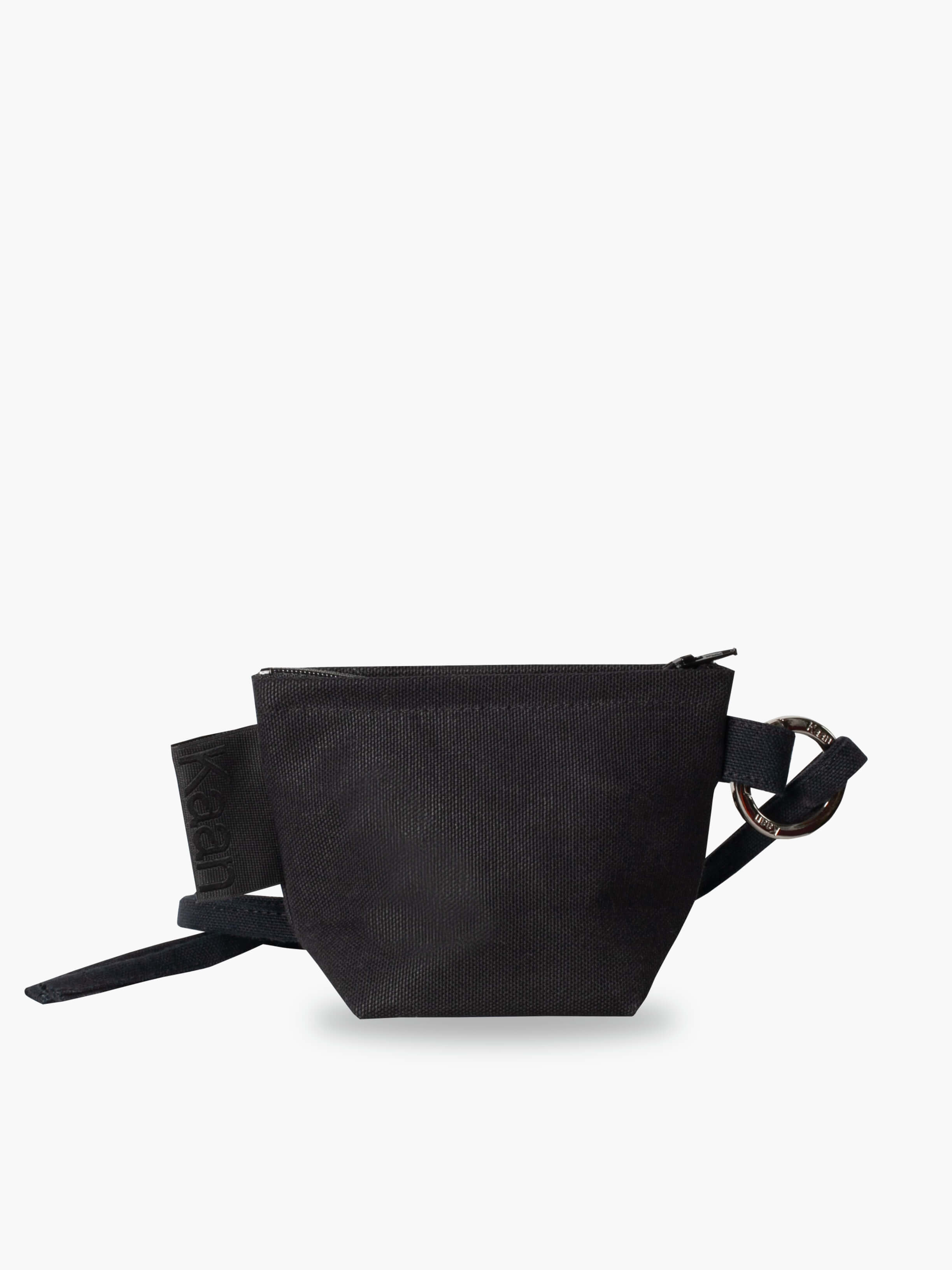 Mini Lanyard Pouch in Black Cotton